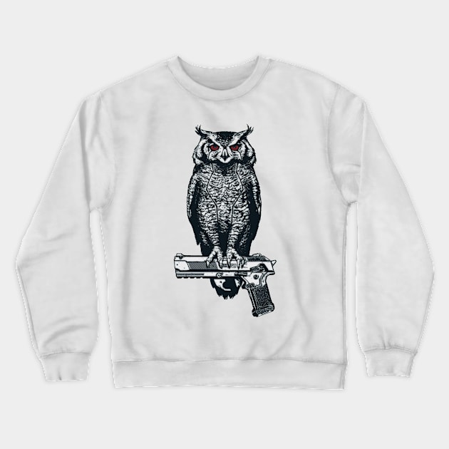 Owl Crewneck Sweatshirt by aaallsmiles